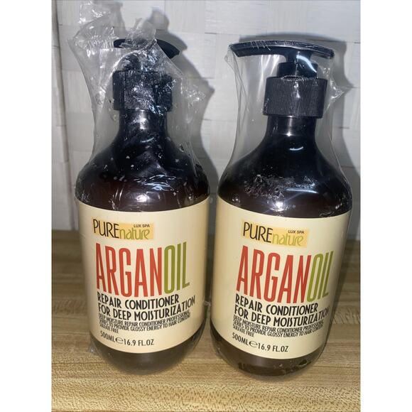 Set Of 2 New PureNature Argan OIl Repair Conditioner - 500 mL / 16.9 fl oz Each - Picture 2 of 6